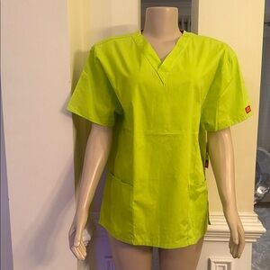 Dickies Lime Green Scrub Top